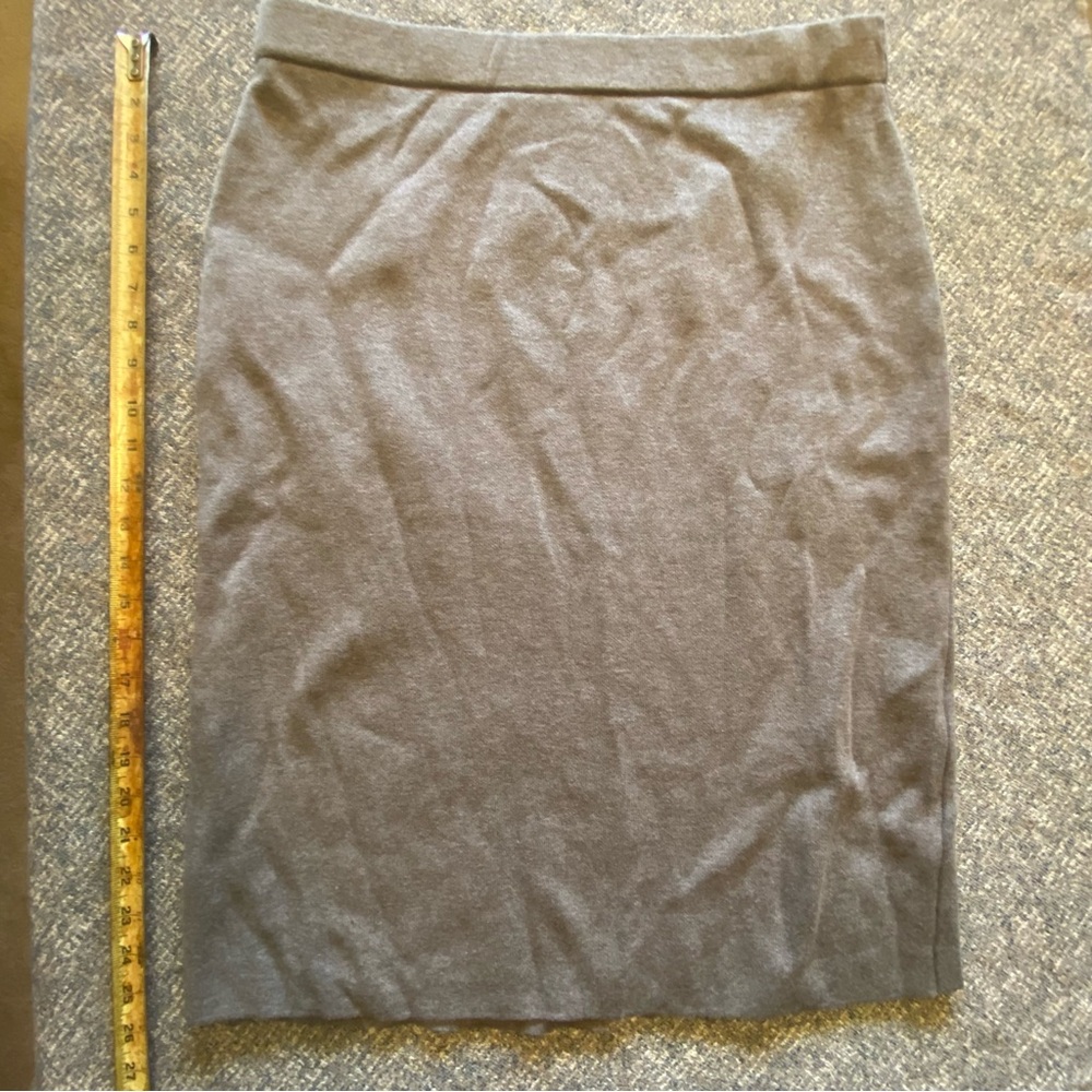 J. Jill Midi Cotton Skirt Brown Stretchy